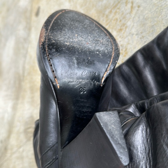 Haider Ackermann Fall/Winter 2009 Black Leather Over The Knee Boots Size 36 - Picture 12 of 17